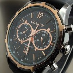 Мъжки часовник Curren Fashion Lux черен дисплей - 3