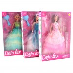 Кукла Принцеса Defa Lucy с бална рокля и стойка - 6