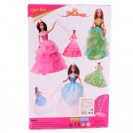Кукла Принцеса Defa Lucy с бална рокля и стойка - 7