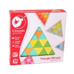 Дървена триъгълна мозайка Classic World за научване на цветовете и формите - 6