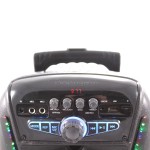 Feiyipu ES-81 Активна тонколона с LED светлини, безжичен микрофон и дистанцонно, 8", 100W, Bluetooth, FM Radio, TF card - 4