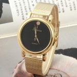 Дамски часовник Geneva Lady Gold с черен дисплей - 4