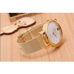 Дамски часовник Geneva Lady Gold с бял дисплей - 8