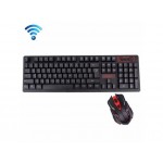 Геймърски комплект безжична клавиатура + безжична мишка HK6500 - 8