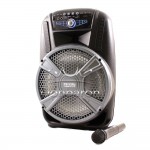 Feiyipu ES-12 12" Преносима Bluetooth Караоке тонколона с безжичен микрофон, цветомузика и дигитален дисплей - 5