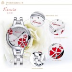 Дамски часовник Kimio Flower Heart с кристали Swarovski - 6
