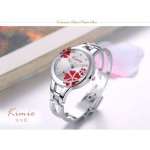 Дамски часовник Kimio Flower Heart с кристали Swarovski - 7