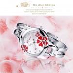 Дамски часовник Kimio Flower Heart с кристали Swarovski - 8