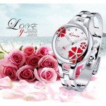 Дамски часовник Kimio Flower Heart с кристали Swarovski - 9