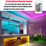 Комплект RGB LED лента 5 метра, диод 2835, с управление на цветове и захранване - 16