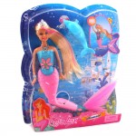 Кукла Русалка Defa Lucy със светеща опашка и Делфин - 3