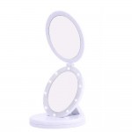 Сгъваемо LED огледало за пътуване с увеличителна лупа Large LED Mirror - 6