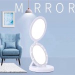 Сгъваемо LED огледало за пътуване с увеличителна лупа Large LED Mirror - 8