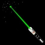 Зелен лазер писалка с дискотечна приставка и батерии  - 6