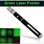 Зелен лазер писалка с дискотечна приставка и батерии  - 4