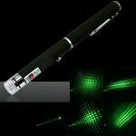 Зелен лазер писалка с дискотечна приставка и батерии  - 5