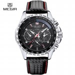 Мъжки часовник Megir Black Millitary - 1