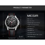 Мъжки часовник Megir Black Millitary - 8