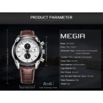 Мъжки часовник Megir Brown Casual - 5