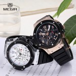 Мъжки спортен часовник Megir с черен дисплей  - 11