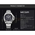 Мъжки часовник Megir с аналогов дисплей и хронограф - 5
