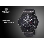 Мъжки спортен часовник Megir с черен дисплей  - 6