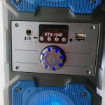 Преносима bluetooth тонколона с цветомузика, FM радио, LED дисплей, дистанционно и микрофон - 6