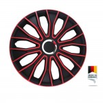 Декоративни тасове PETEX 15" Voltec pro black/red, 4 броя - 1