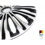 Декоративни тасове PETEX 15" Volante black/silver, 4 броя - 4