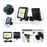 Външна соларна LED система със сензор за движение и дистанционно - 5