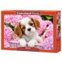 Пъзел Castorland от 500 части - Кученце в розови цветя - 1