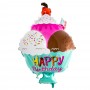 Парти балон с надпис Happy Birthday - Мелба, фолио - 1