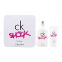 Calvin Klein CK One Shock For Her ( EDT 200ml + 100ml Shower Gel ) дамски подаръчен комплект - 1