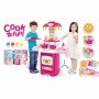 Комплект детска кухня Cook Fun със звук и светлина - 24 части - 1