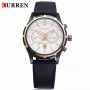 Мъжки часовник Curren Fashion Lux бял дисплей - 1