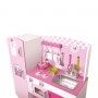 Дървена детска кухня с хладилник Classic World, розова - 2