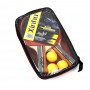 Комплект хилки за тенис на маса с 3бр топчета и калъф за съхранение от Happytoys - 1