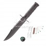 Военен нож с компас, кибрит и лепенка Hunting Knife Stainless  - 1
