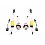 Жълти LED лампи autopro за фабрични ангелски очи 25W CREE - 3