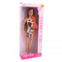 Кукла Defa Lucy Six Ladies оранжева рокля с леопардов принт - 1