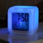 Светещ LED часовник с будилник, календар, термометър и 12/ 24 ч - формат - 2