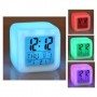 Светещ LED часовник с будилник, календар, термометър и 12/ 24 ч - формат - 5