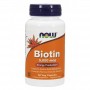 NOW Biotin (Витамин B-7) 500mcg, 60 caps - 1