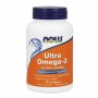 NOW Ultra Omega-3 Fish Oil, 90 Дражета - 1