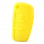 Жълт силиконов калъф за ключ за Audi - 1