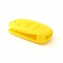 Жълт силиконов калъф за ключ за Audi - 2