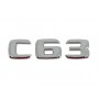 Емблема C63 Хром - 1