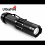 Метален акумулаторен фенер Ultra Fire - мини + зарядно и батерия - 3